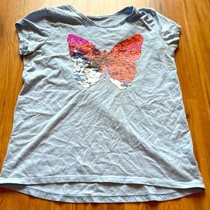 Children’s Place Blue and Pink‎ Short Sleeve Tees with flipping sequence